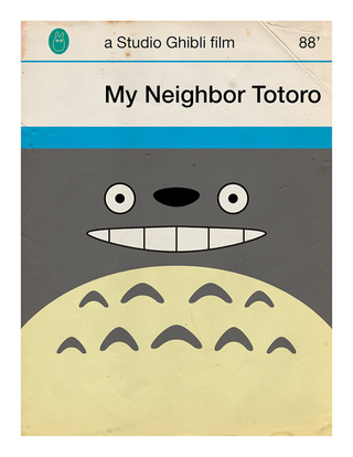 Illustration for article titled Miyazaki's films reimagined as dog-eared Penguin book covers